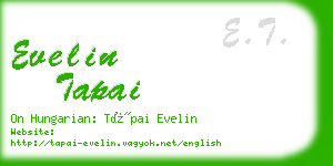 evelin tapai business card